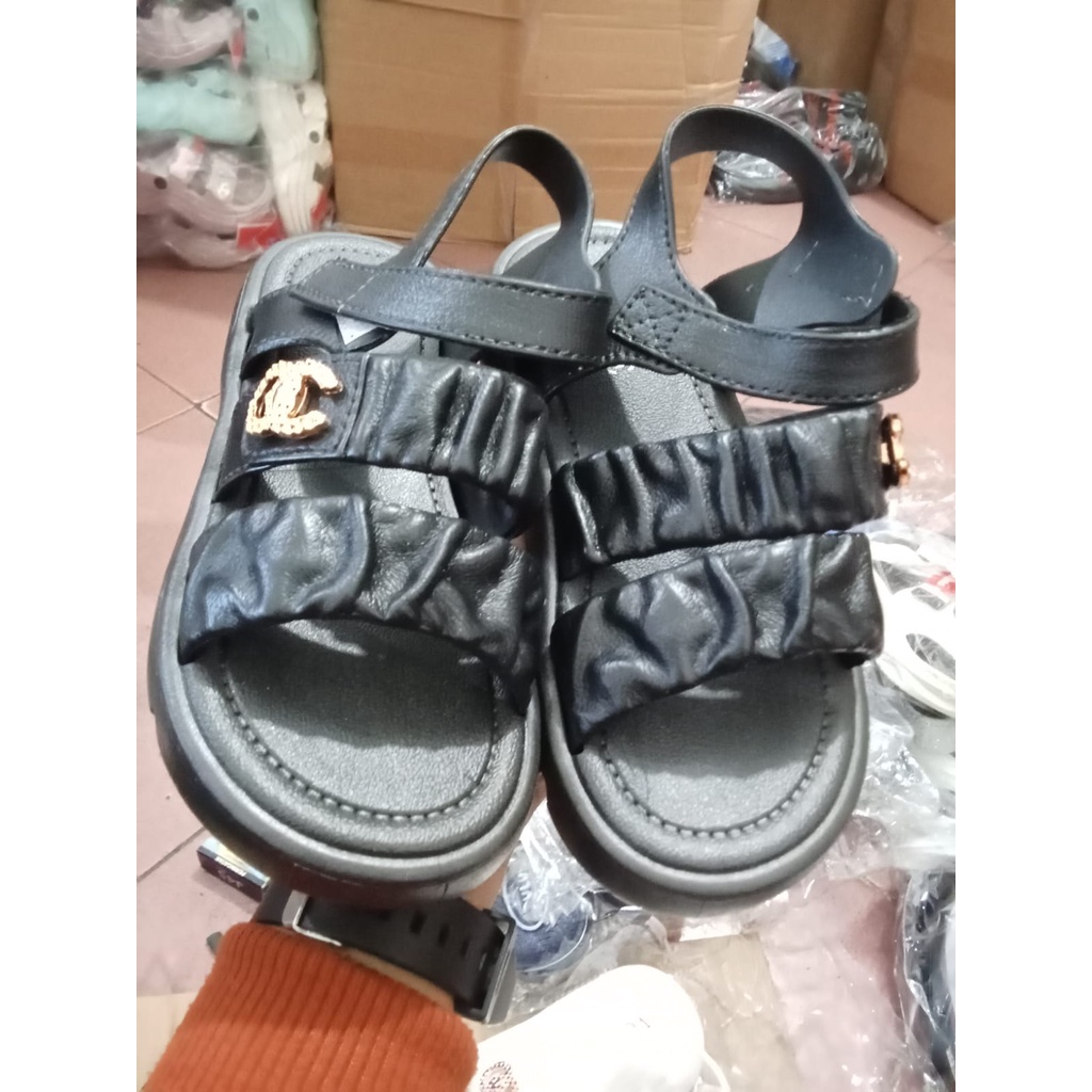 Sandal Double Strap Fashion Anak Import 1705 (SIZE 24-35) MERK FASHION ORIGINAL