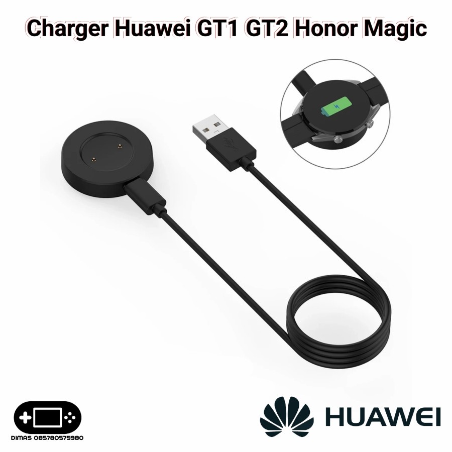 Kabel USB Charger Huawei GT GT1 GT2 Honor Magic Smart Watch Dock Terbaru