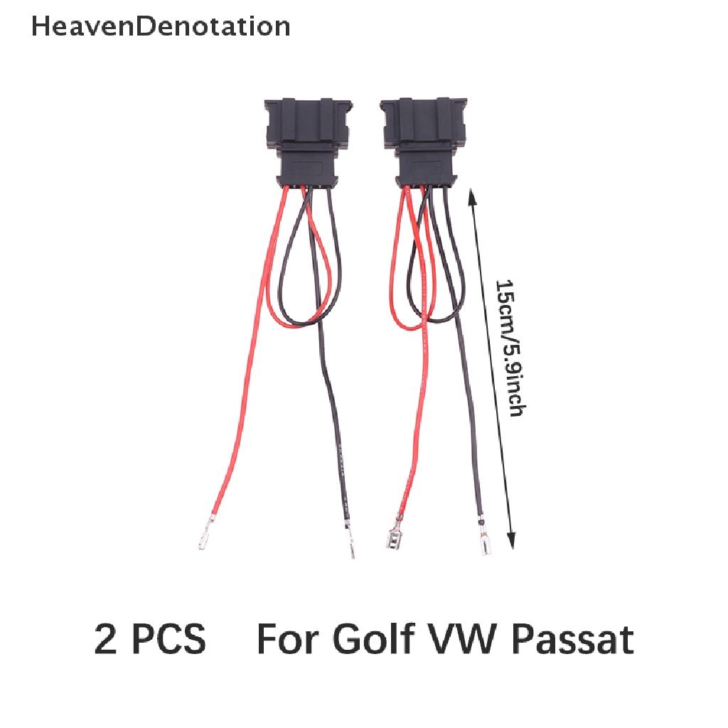 [HeavenDenotation] 2pcs Speaker Mobil Wire Harness Adapter Kendaraan Untuk Golf Untuk Kursi Untuk VW Passat HDV