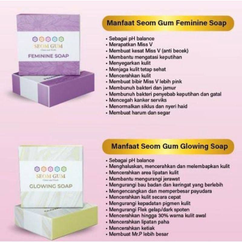 Sabun soemgum, glowing soap, feminine soap, sabun anti pelakor, sabun memperbesar payudara, sahun vi