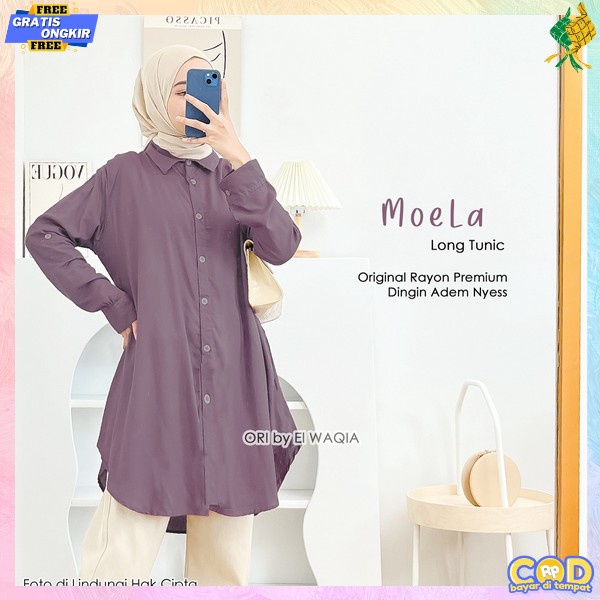 Tunik Wanita Dewasa Long Tuni Tunika Dress Tonic Perempuan Thunic Cewek Korean Style Baj Tuniq Kerja