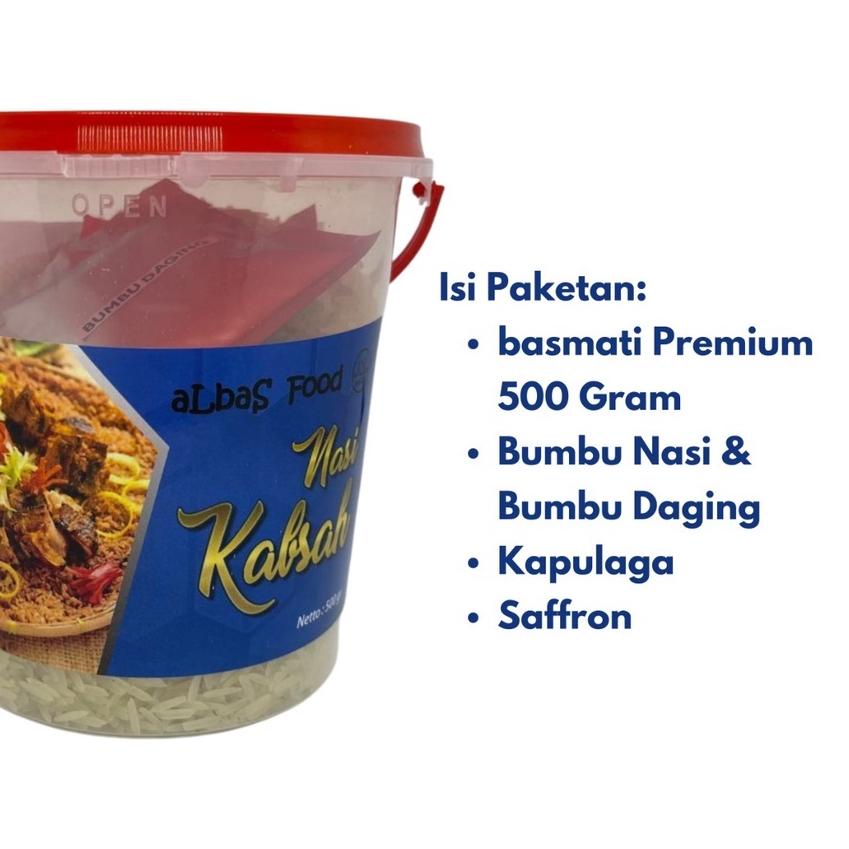 

Termurah | HJ6 | Beras Basmati dan Bumbu aLBaS Untuk Nasi Mandi, Kebuli, Briyani Masakan Khas Timur Tengah Untuk 7 Porsi