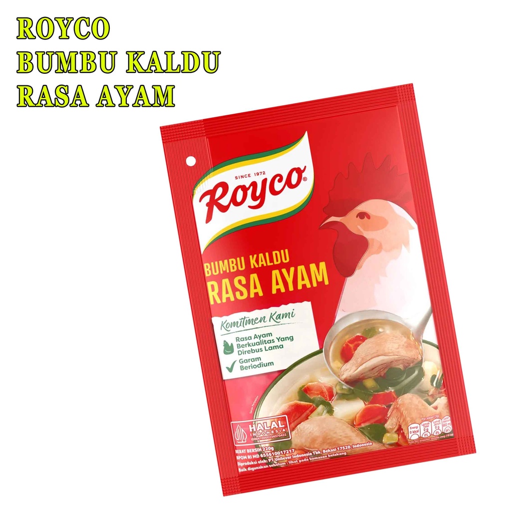 PENYEDAP RASA* ROYCO RASA AYAM PILIHAN 220g* BUMBU KALDU RASA AYAM