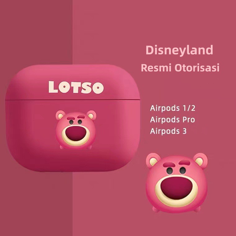 Airpods Case Untuk Apple Airpods 1 2 3 Pro Pro2 Pelindung Earphone  Silikon Motif Lotso