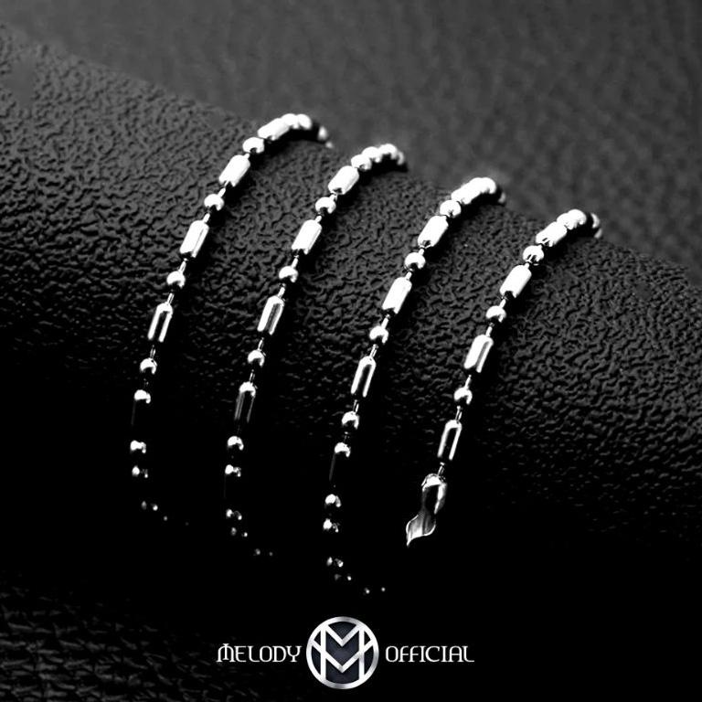 Sale Kalung Pria Wanita Rantai Mci Titanium Silver Asli Anti Karat KY8
