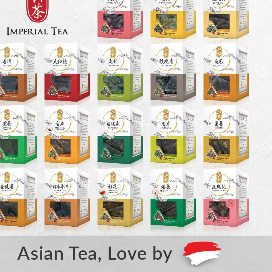 

✿ Imperial Tea of Asia, Tie Guan Yin, Da Hong Pao, Dong Ding Oolong, Green Tea, Hojicha, Brown Rice Green, Teh ➢