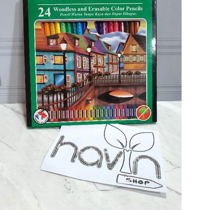

Termurah | HJ6 | pensil warna 24 warna bisa dihapus JOYKO CP-115/color pencil/woodless and erasable color pencils