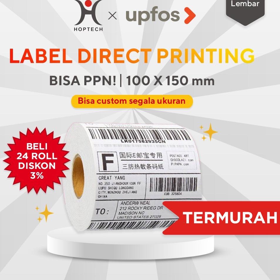 

Paling Terjamin Kertas Thermal Label Barcode 100 x 150 mm ukuran A6 isi 500pcs