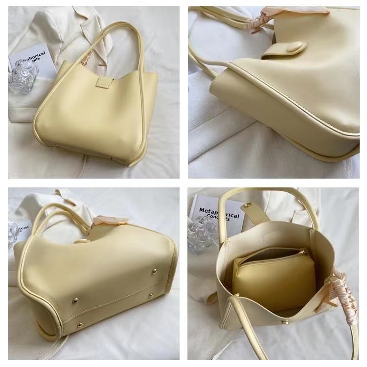 ASIN829 Tekstur Premium Terbaru Ladies Shoulder Bag T551-2 Kapasitas Besar Impor Tas Wanita Korea