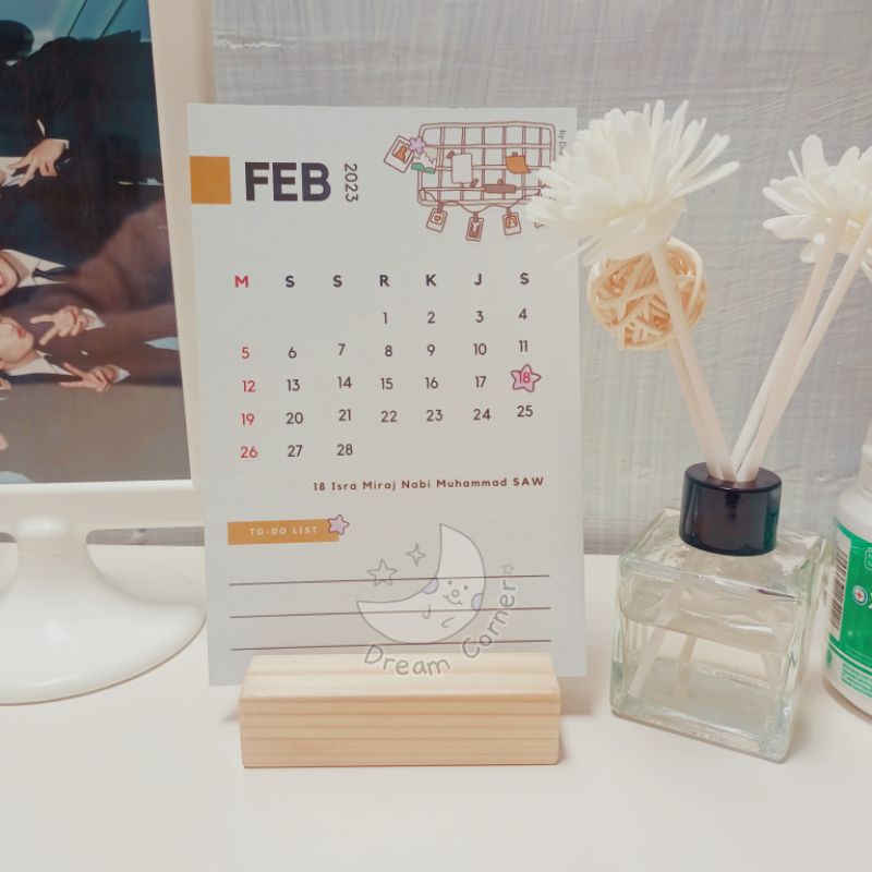 Calendar 2023 - Pastel Edition 15x10 | Kalender Meja | Kalender Mini