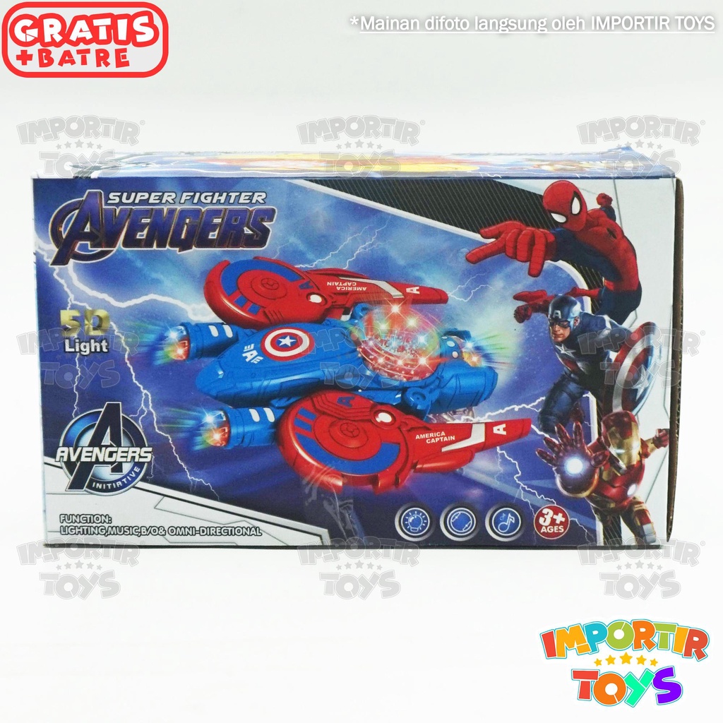 Mainan Anak Mobil Super Fighter Car AVENGERS Kualitas Import