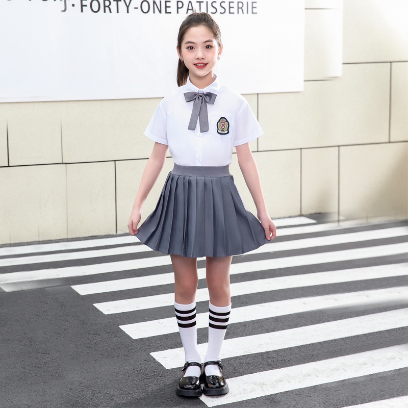 AYA SET BAJU SETELAN ANAK CEWEK SERAGAM SEKOLAH ALA JEPANG KOREA UNIFORM COSPLAY IMPORT