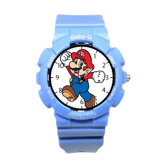 Jam Tangan Anak Laki Laki Karakter Mario Bros Anti Air