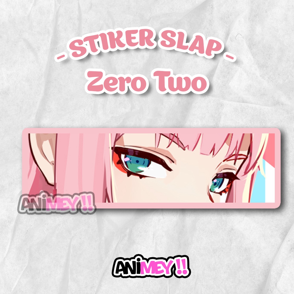 

Stiker Slap Zero Two / Sticker Slap Anime Waterproof