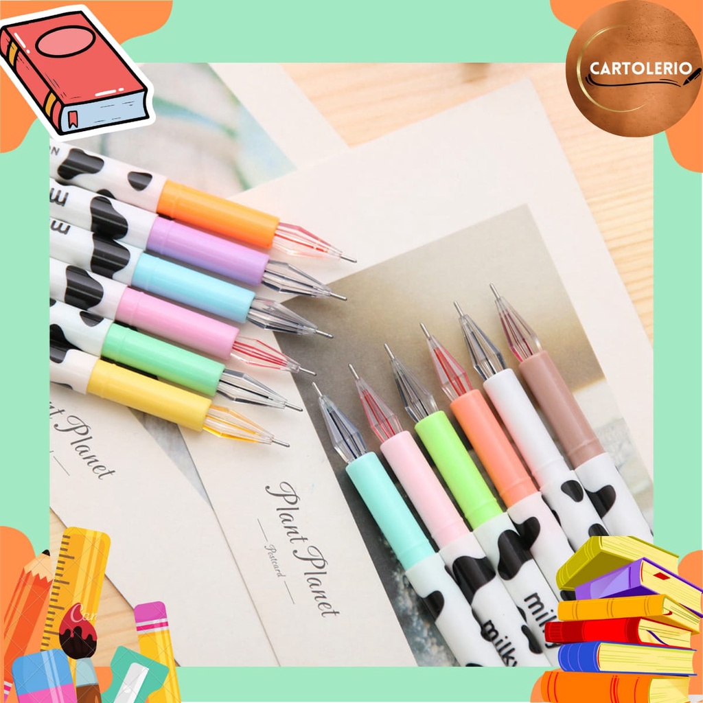 

Selusin Pulpen / Pena Warna Warni Milky RANDOM S0232