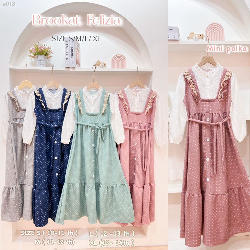 [7-15T] GAMIS KOREAN CRINKLE POLO LINEN MAXY BROKAT FELIZIA ANAK REMAJA Gamis Anak Remaja Tanggung Viral Umur 7-8-9-10-11-12-13-14-15 Tahun | Outfit Remaja Kekinian Baju Muslim Anak Perempuan Anak Tanggung | Ootd muslimah Kekinian Anak Perempuan ala korea