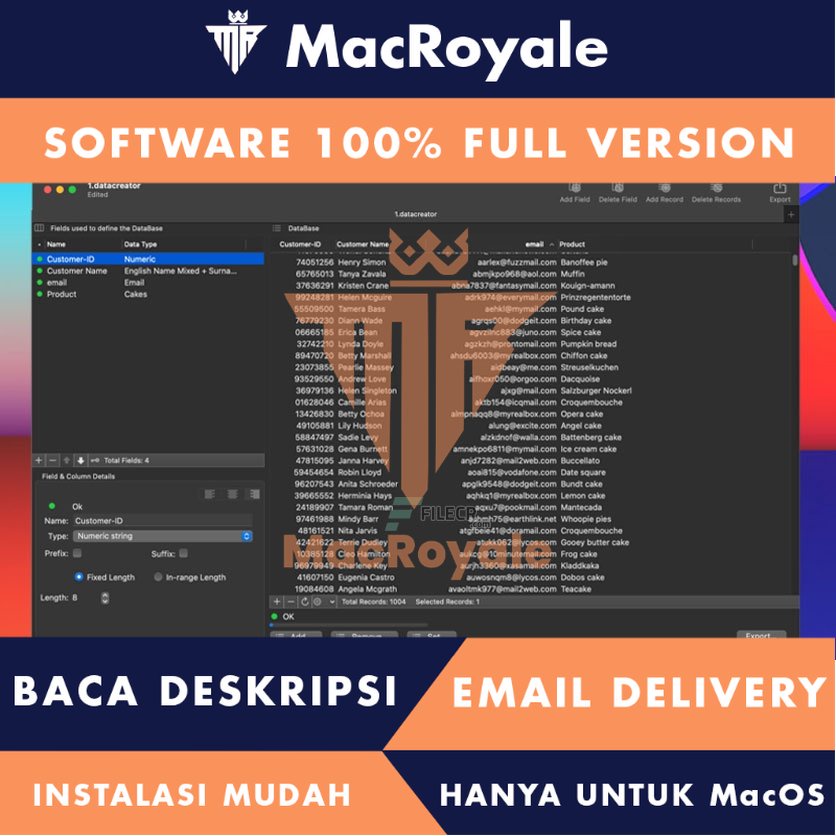 [MacOS] Data Creator Full Version Lifetime Full Garansi