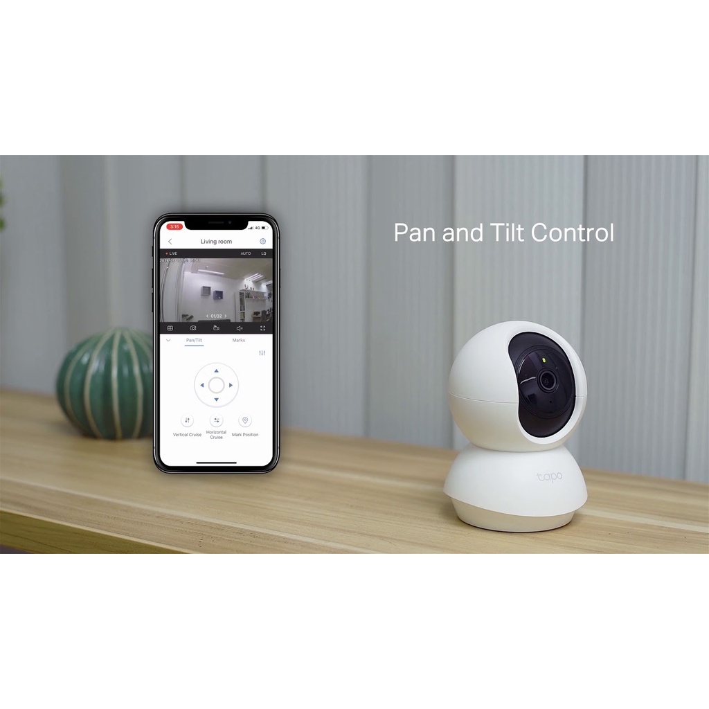 Camera CCTV TAPO C200 / C2100 Home Security Wi-Fi Pan and Tilt KAmera1080p PTZ 3Mp Bardi Smart Home