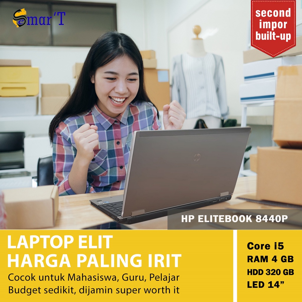 Laptop Hp Elitebook 8440p Intel core i5 ram 4GB HDD 320GB