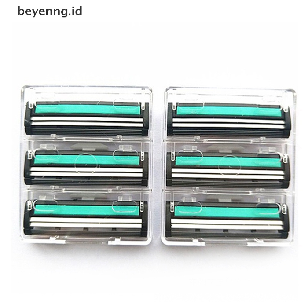 Beyen 15xTravel Set Handle Cukur Silet Pengaman Dapat Diganti Double Blade ID