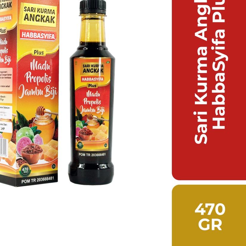 

♦ Sari Kurma Angkak Habbasyifa Isi 470gr, Original, Sari Kurma Angkak PLUS Jambu Biji ❇