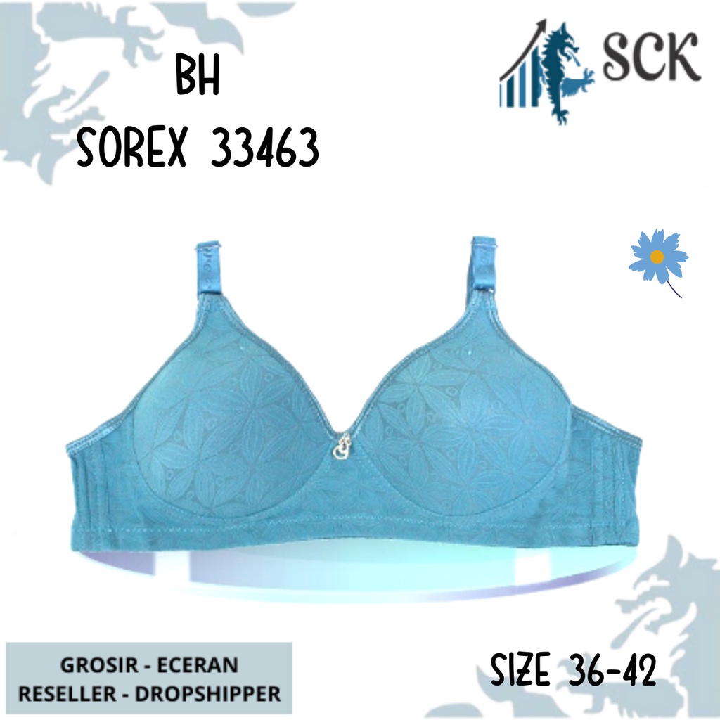 BH SOREX 33463 Busa Tanpa Kawat Cup B-C Size 36-42 / BH Wanita / Pakaian Dalam Cewek- sckmenwear GROSIR