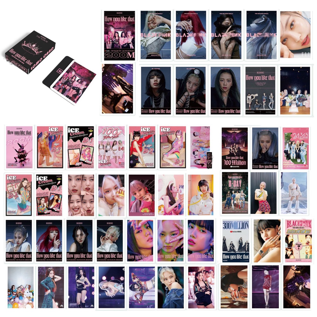 54pcs/box BP Album PINK VENOM Bagaimana Kamu Itu Photocards ROSE JISOO LISA JENNIE Kartu Lomo Kpop Postcards