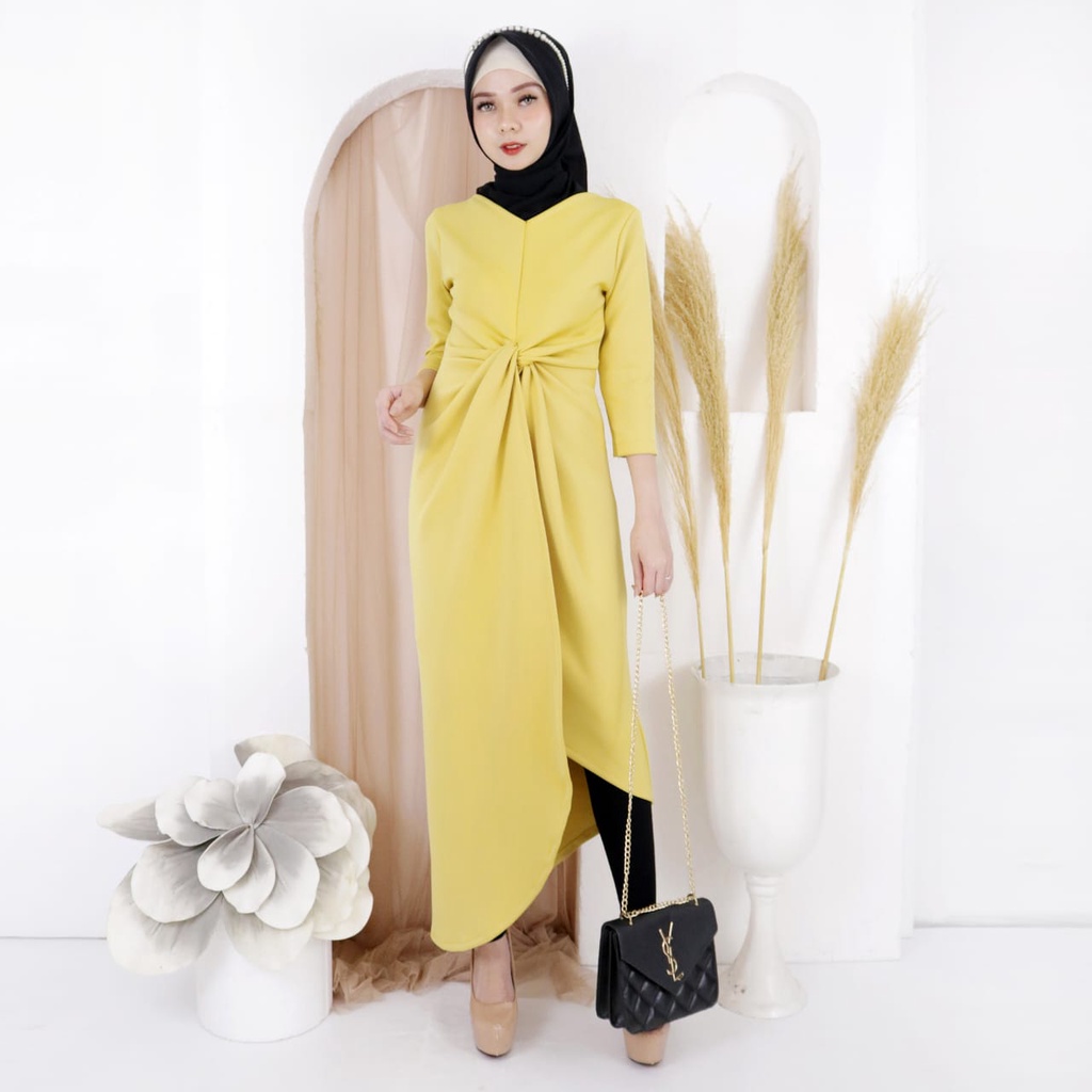 Dress 801 Scuba Polos Fashion Wanita