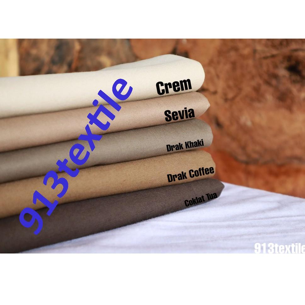 RECOMENDED Bahan Kain Katun Twill Strech Chino Scoth 20/10 Tebal