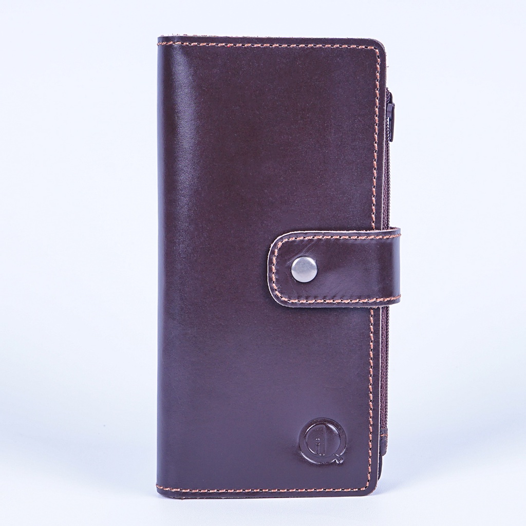 Dompet Panjang Lipat Kulit Asli  Dompet Kulit Pria Dompet Panjang Kartu Pria Lipat Kulit Sapi Asli Original FO17