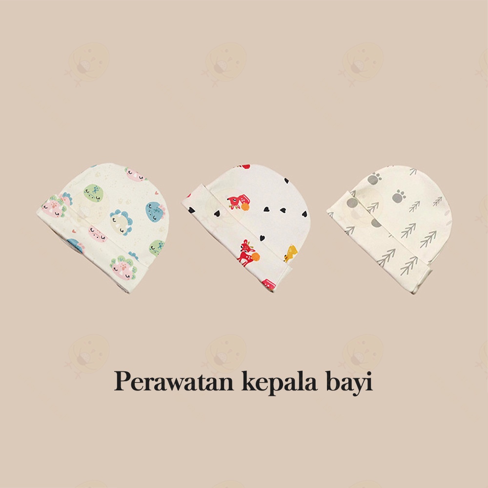 Lacoo Topi kupluk bayi lembut Baby hat motif hewan