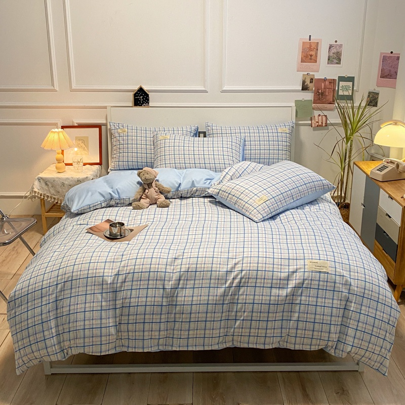 Bedcover Kmbinasi Sprei Set Katun Jepang Adem Bahan Halus - kreasirumah88