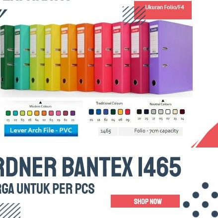 

ANA567 BANTEX ORDNER F4 1465 / ORDNER FOLIO BANTEX PUNGGUNG 7 CM +++