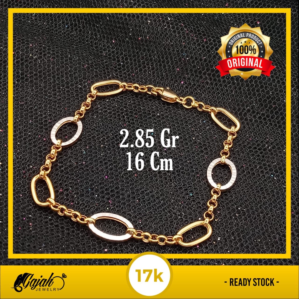 Gelang emas 17k - 2.85 gr kadar 750 - 4135