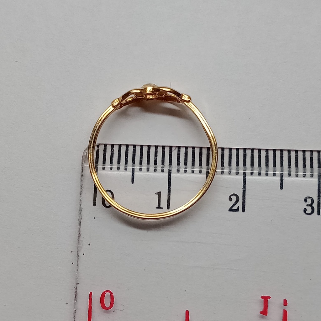 Cincin emas 17k - 0.7 gr kadar 750 - 4174