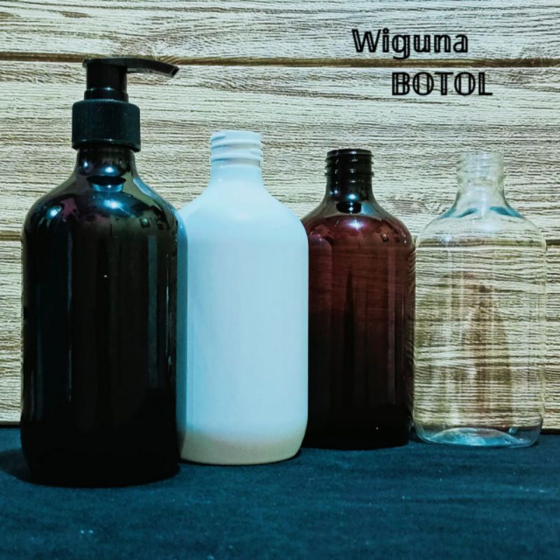 Botol Pump 500ml / Botol PET 500ml Tutup Pump Lotion / Botol Handshop 500ml Plastik