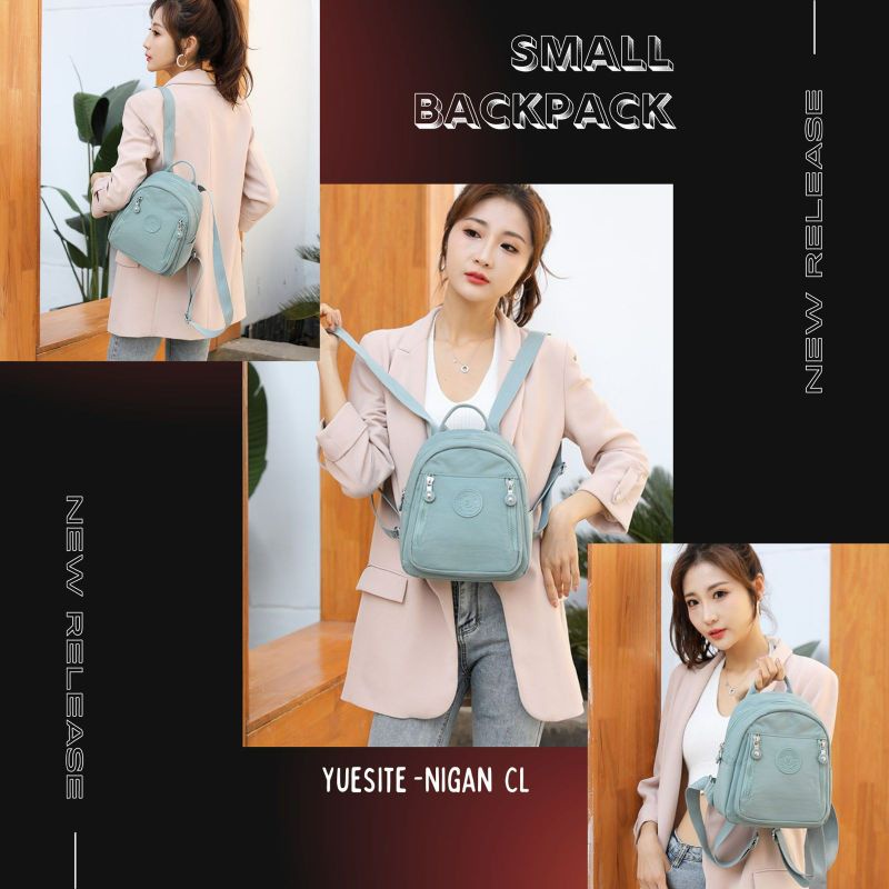 TAS RANSEL WANITA YUESITE NIGAN POLOS SMALL BACKPACK CEWEK KECIL