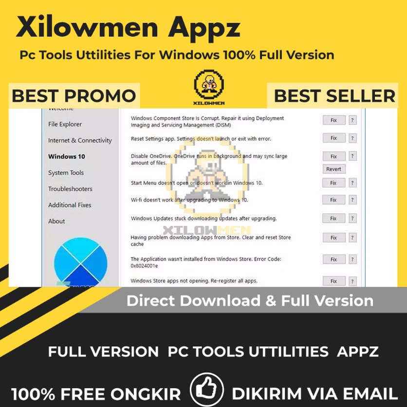 [Full Version] FixWin 11 Pro PC Tools Software Utilities Lifetime - Alat perbaikan dan penyesuaian untuk OS