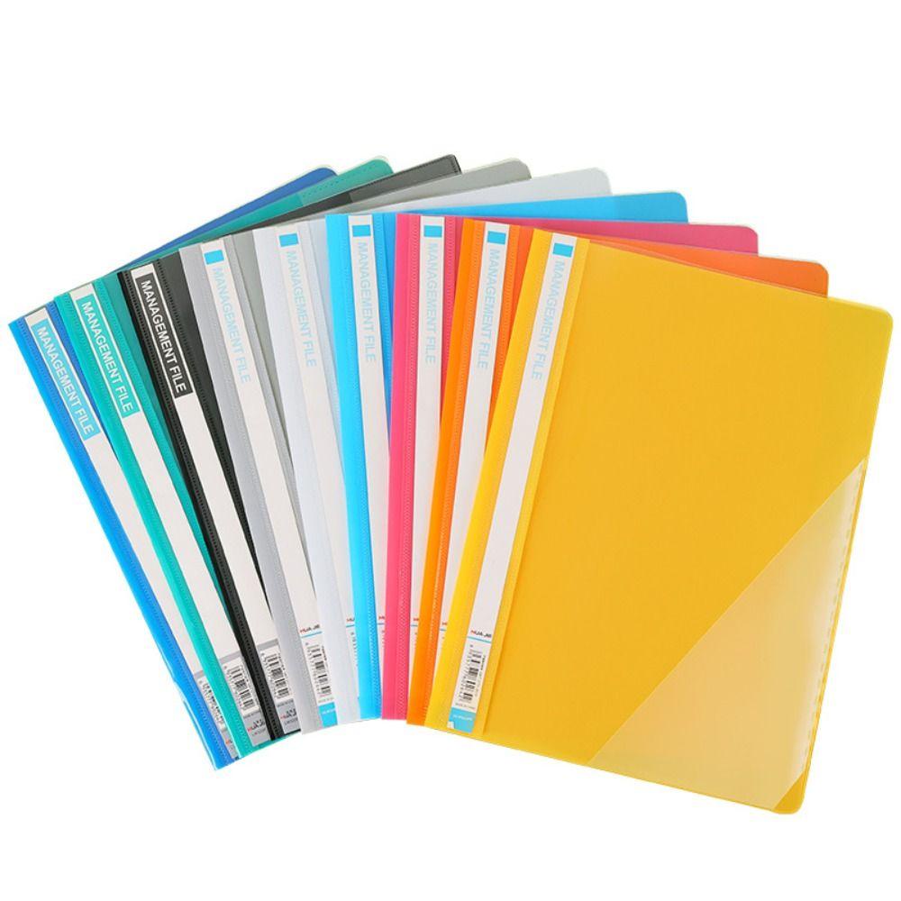 Mxbeauty A4 Binder File Folder Kantor 6warna Tempat Kwitansi Dokumen Klip Stationary Test Paper Memo Clip Board