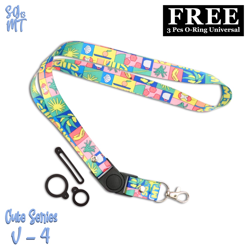 Lanyard AESTHETIC Sigmat13 Gantungan id card Printing Cute Series 4