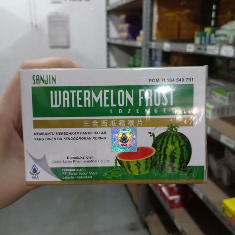 

sanjin water melon frost lozenges (permen)
