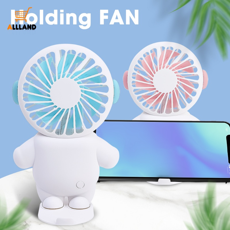 Usb Charging Adjustable Speed Fan/Kartun Kipas Genggam Astronot Kecil Yang Lucu/Perlengkapan Kantor Desktop Berkualitas Tinggi