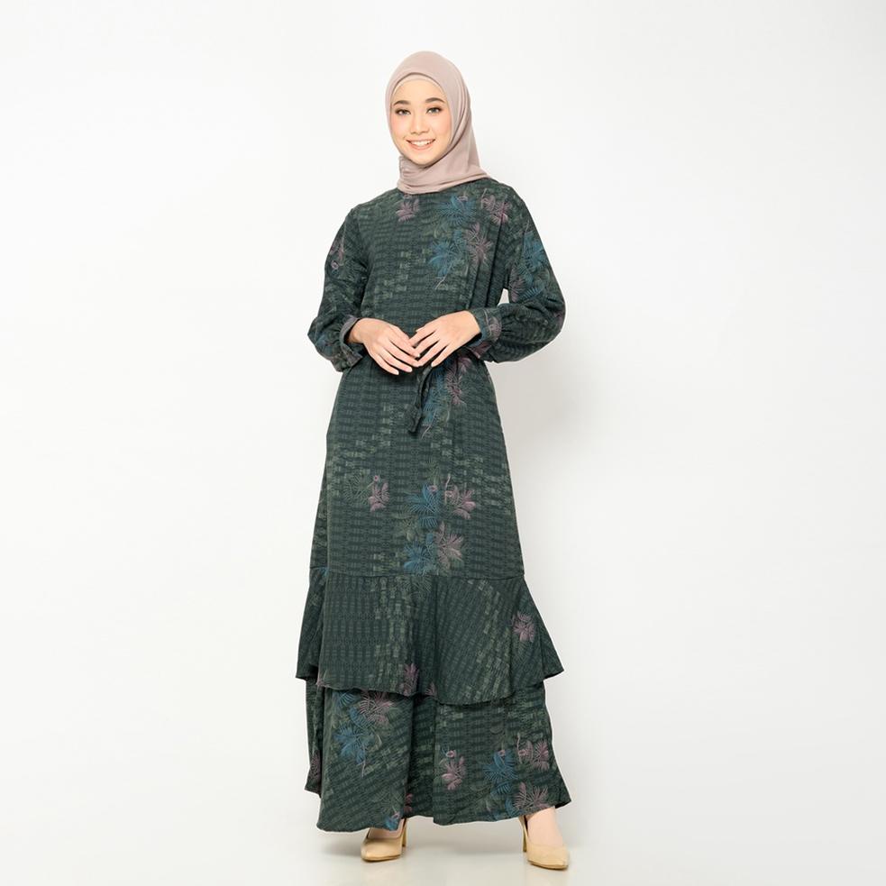 Sale ZM Zaskia Mecca  - Cindy Dark Green Gamis - Jelita Indonesia - Edisi Pulau Mentawai