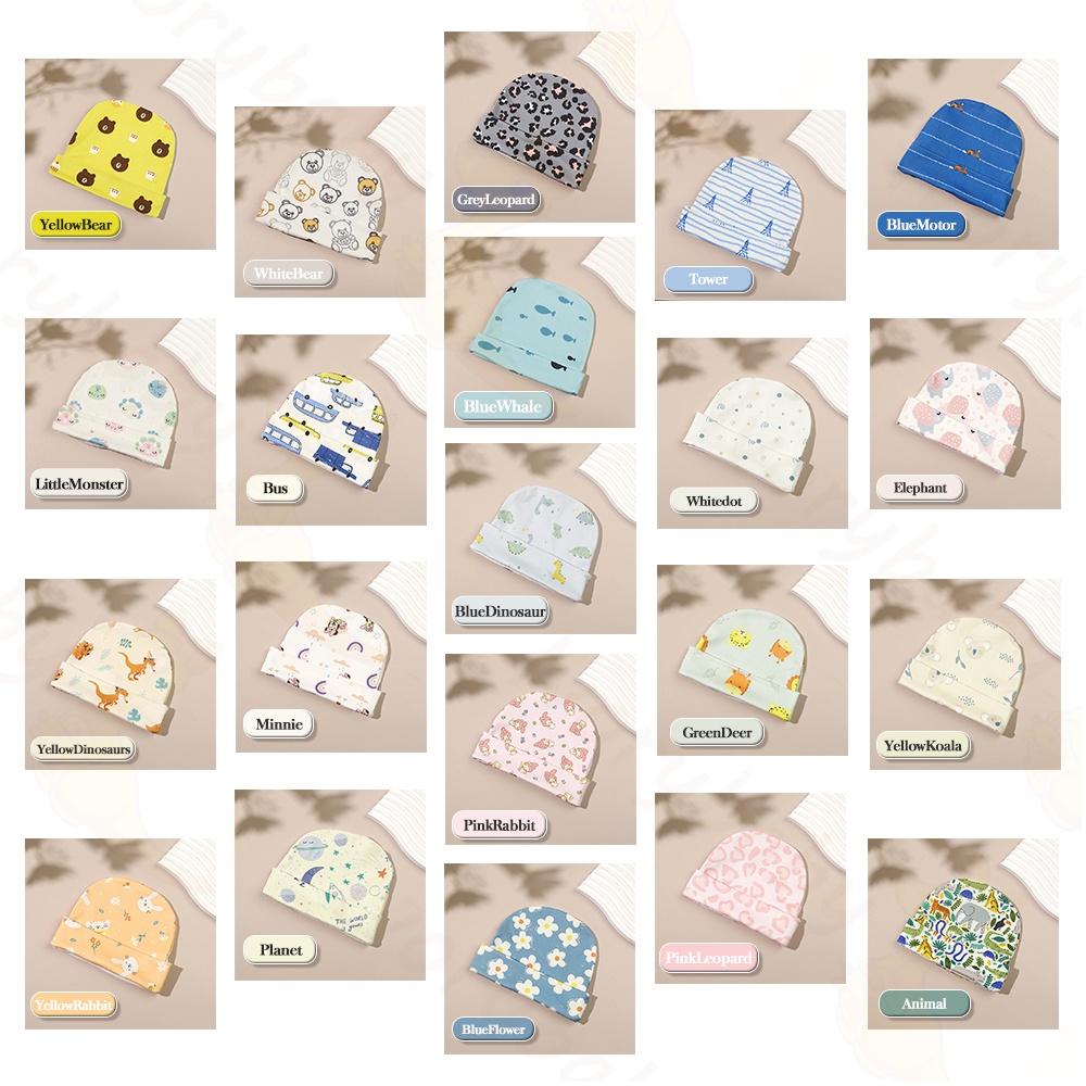 Ivorybaby Topi bayi newborn kupluk bayi lembut