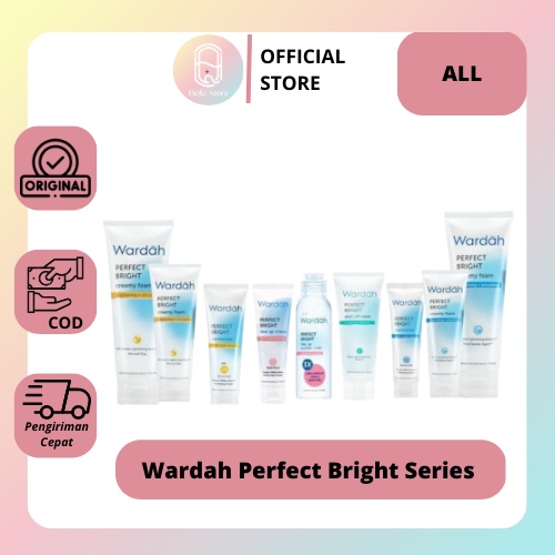 Qeila - Wardah Perfect Bright Series - Creamy Foam Brightening/Moisturizer/Tone Up Cream/Micellar Water