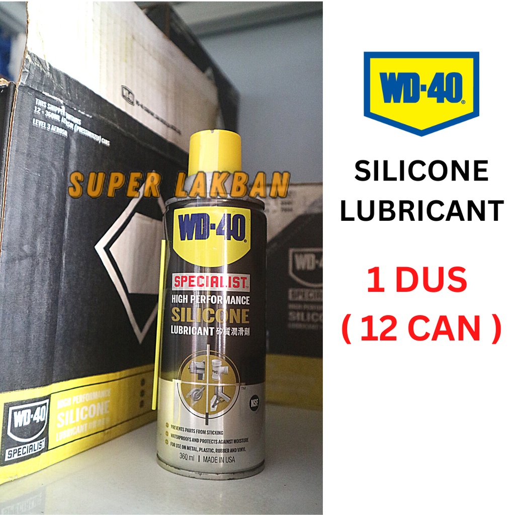 WD40 High Performance Silicone Lubricant Mencegah Karat Mobil Motor Power Window Karet Jendela