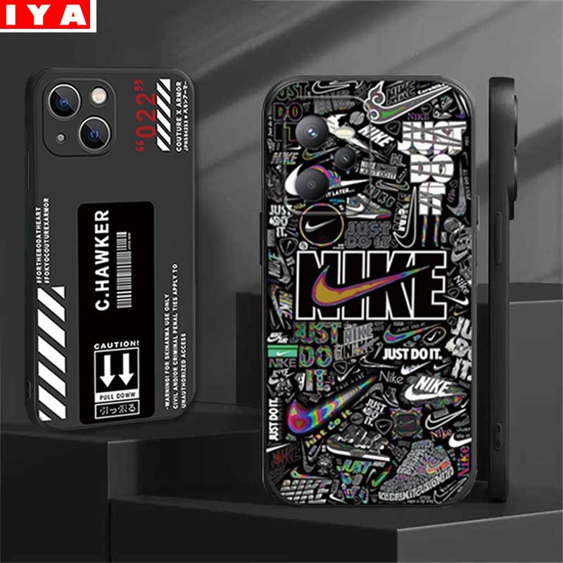 Casing Baru Redmi 10C Redmi Note 11S 11 Pro 10A 9C 9T 9A Note10 5G Note 10S Note9 Note8 Note7 Poco M3 Pro X3 Pro NFC Merek Kepribadian Kreatif Hitam Dan Putih Soft Cover
