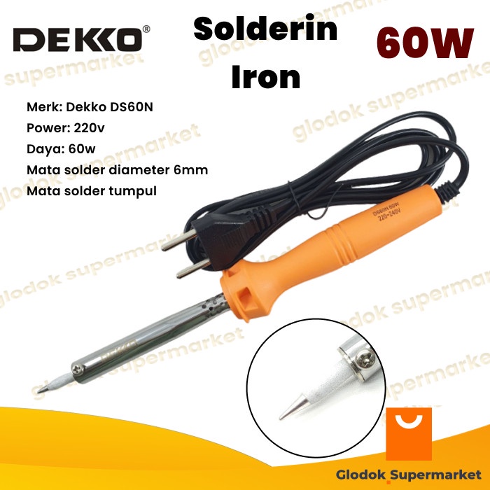 SOLDER DEKKO DS60N 60 WATT SOLDERING IRON 60W