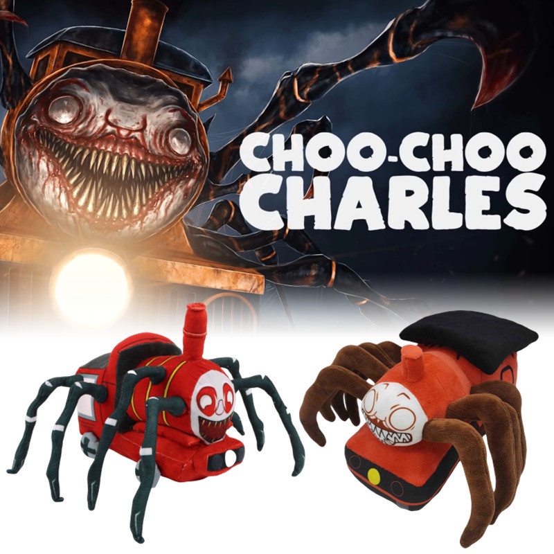 Horror Game Choo-Choo Charles Mainan Mewah Spider Lembut Boneka Boneka Mengerikan Charles Kereta Kartun Spider Plushies Mainan