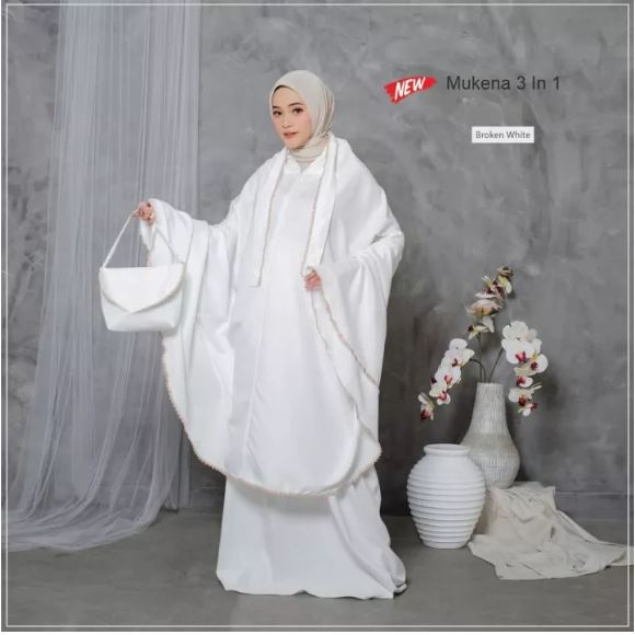 Mukena 3 in 1 Dewasa Katun Micro Premium